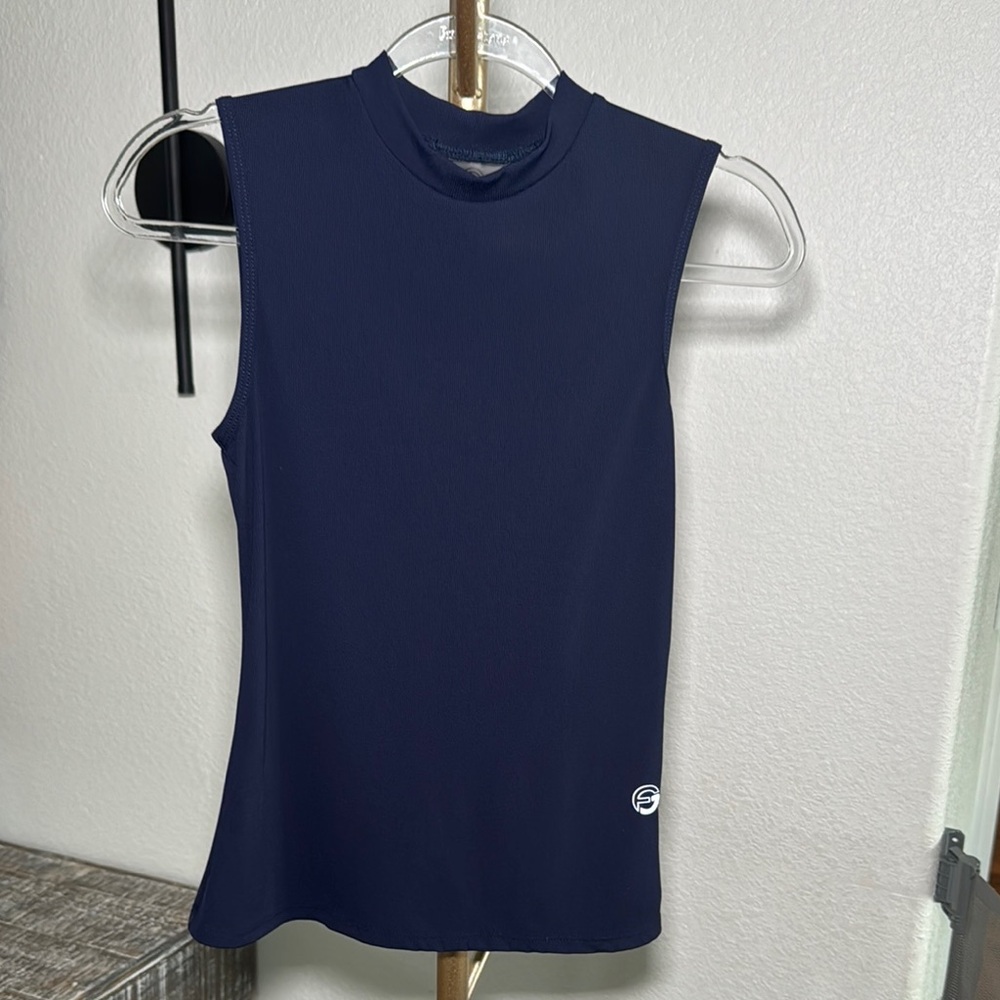 Foray Golf Navy Blue Sleeveless Top – Size Small - Picture 3 of 6